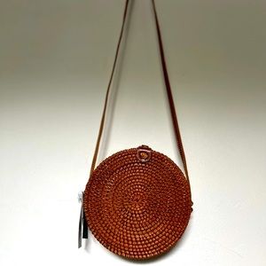 Handmade Leather Woven Boho Purse